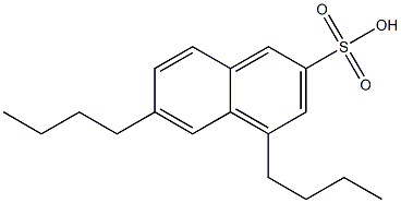 4,6-Dibutyl-2-naphthalenesulfonic acid 结构式