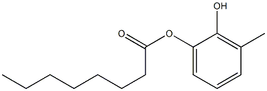Octanoic acid 2-hydroxy-3-methylphenyl ester 结构式