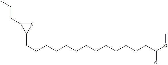 15,16-Epithiononadecanoic acid methyl ester 结构式