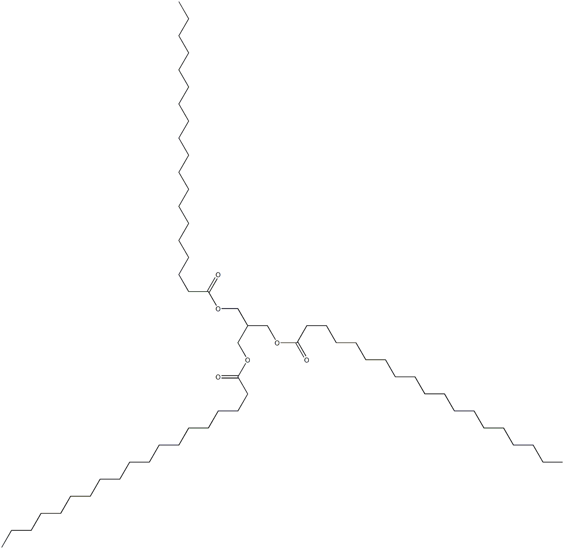 2-[(1-Oxononadecyloxy)methyl]-1,3-propanediol dinonadecanoate 结构式