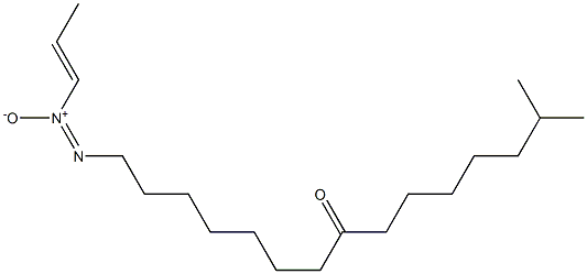 14-Methyl-1-[[(E)-1-propenyl]-ONN-azoxy]pentadecan-8-one 结构式