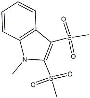 1-Methyl-2,3-bis(methylsulfonyl)-1H-indole 结构式