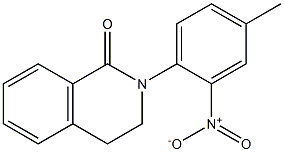 3,4-Dihydro-2-(4-methyl-2-nitrophenyl)isoquinolin-1(2H)-one 结构式