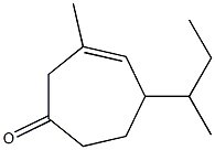3-Methyl-5-sec-butyl-3-cyclohepten-1-one 结构式