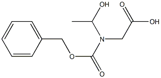 2-[Benzyloxycarbonyl(1-hydroxyethyl)amino]acetic acid 结构式