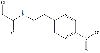 2-Chloro-N-[2-(4-nitrophenyl)ethyl]acetamide 结构式