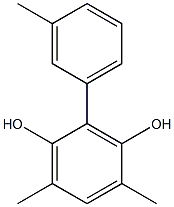 2-(3-Methylphenyl)-4,6-dimethylbenzene-1,3-diol 结构式