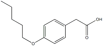 4-Pentyloxybenzeneacetic acid 结构式