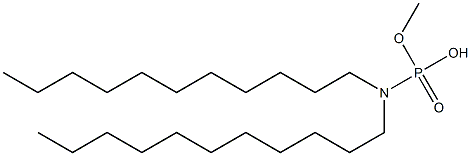 N,N-Diundecylamidophosphoric acid hydrogen methyl ester 结构式