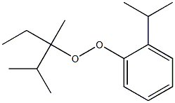 2-Isopropylphenyl 1,2-dimethyl-1-ethylpropyl peroxide 结构式