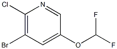 3-Difluoromethoxy-5-bromo-6-chloropyridine 结构式