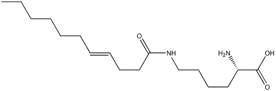 N6-(4-Undecenoyl)lysine 结构式