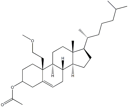 3-Acetoxy-19-(methoxymethyl)cholest-5-ene 结构式