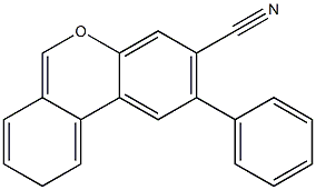 2-Phenyl-9H-dibenzo[b,d]pyran-3-carbonitrile 结构式