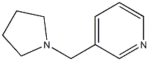 1-(3-Pyridinylmethyl)pyrrolidine 结构式