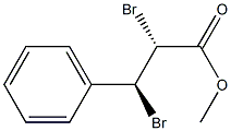 (2R,3S)-2,3-Dibromo-3-phenylpropionic acid methyl ester 结构式