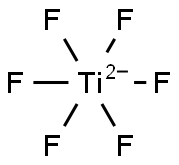 Hexafluorotitanate (IV) 结构式