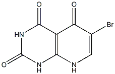 6-Bromopyrido[2,3-d]pyrimidine-2,4,5(1H,3H,8H)-trione 结构式