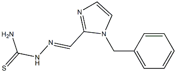 1-Benzyl-1H-imidazole-2-carbaldehyde thiosemicarbazone 结构式