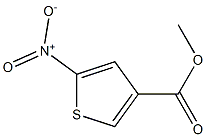 2-Nitro-4-methoxycarbonylthiophene 结构式