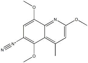 4-Methyl-2,5,8-trimethoxyquinoline-6-diazonium 结构式