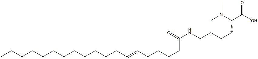 N6-(6-Nonadecenoyl)-N2,N2-dimethyllysine 结构式