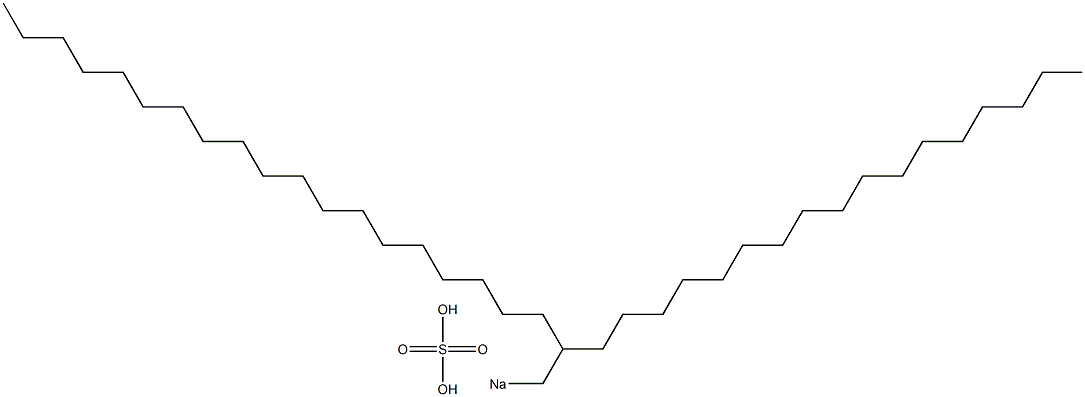 Sulfuric acid 2-heptadecylhenicosyl=sodium salt 结构式