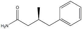 [S,(-)]-3-Methyl-4-phenylbutyramide 结构式