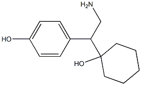 1-[2-Amino-1-(4-hydroxyphenyl)ethyl]cyclohexanol 结构式