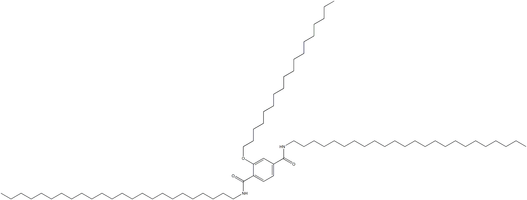 2-(Octadecyloxy)-N,N'-ditetracosylterephthalamide 结构式