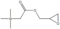 Trimethylsilylacetic acid oxiran-2-ylmethyl ester 结构式