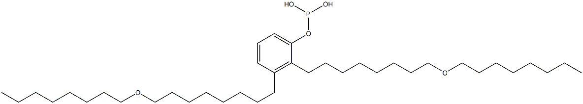 Phosphorous acid bis[8-(octyloxy)octyl]phenyl ester 结构式
