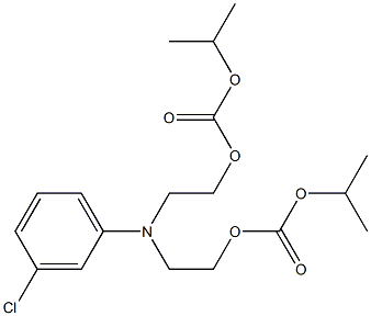 3-Chloro-N,N-bis[2-(isopropoxycarbonyloxy)ethyl]aniline 结构式