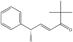 (4E,S)-2,2-Dimethyl-6-phenyl-4-hepten-3-one 结构式