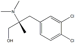 (R)-3-(3,4-Dichlorophenyl)-2-(dimethylamino)-2-methyl-1-propanol 结构式