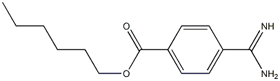 p-Amidinobenzoic acid hexyl ester 结构式