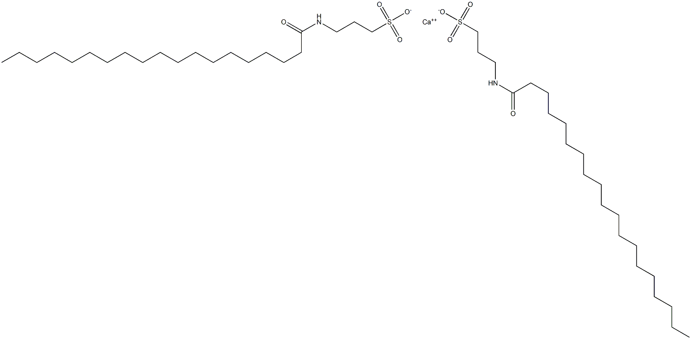 Bis[3-[(1-oxononadecyl)amino]-1-propanesulfonic acid]calcium salt 结构式
