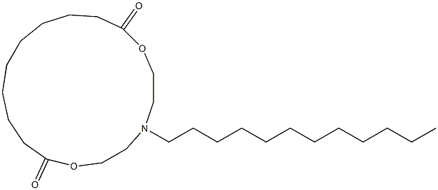 5-Dodecyl-5-aza-2,8-dioxacyploheptadecane-1,9-dione 结构式