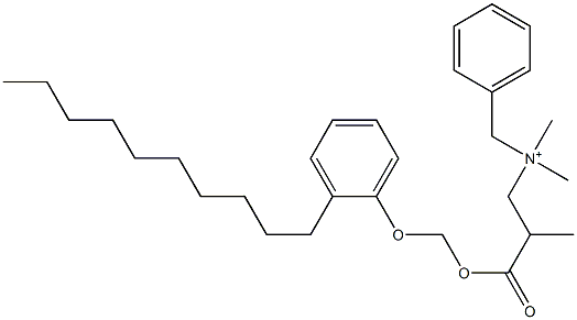 N,N-Dimethyl-N-benzyl-N-[2-[[(2-decylphenyloxy)methyl]oxycarbonyl]propyl]aminium 结构式