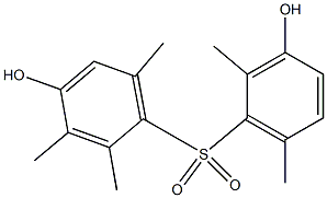 3',4-Dihydroxy-2,2',3,6,6'-pentamethyl[sulfonylbisbenzene] 结构式