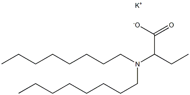 2-(Dioctylamino)butyric acid potassium salt 结构式