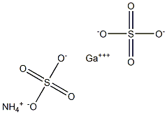 Ammonium gallium sulfate 结构式