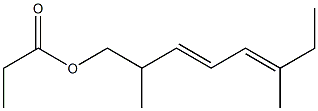 Propionic acid 2,6-dimethyl-3,5-octadienyl ester 结构式