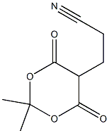 5-(2-Cyanoethyl)-2,2-dimethyl-1,3-dioxane-4,6-dione 结构式