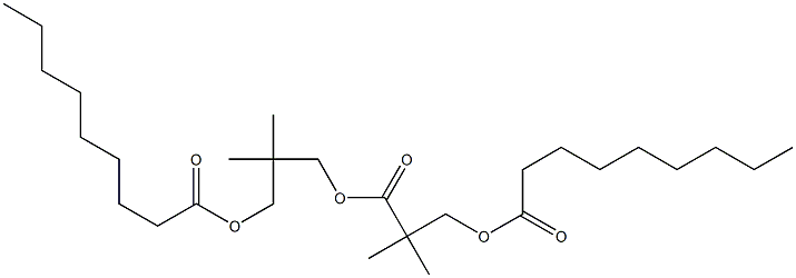 3-Nonanoyloxy-2,2-dimethylpropionic acid 3-nonanoyloxy-2,2-dimethylpropyl ester 结构式