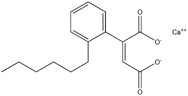2-(2-Hexylphenyl)maleic acid calcium salt 结构式