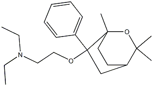 1,3,3-Trimethyl-6-phenyl-6-[2-(diethylamino)ethoxy]-2-oxabicyclo[2.2.2]octane 结构式