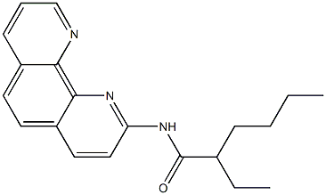 2-(2-Ethylhexanoylamino)-1,10-phenanthroline 结构式