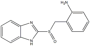 2-[[2-[Amino]benzyl]sulfinyl]-1H-benzimidazole 结构式