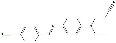4-[(2-Cyanoethyl)(ethyl)amino]-4'-cyanoazobenzene 结构式